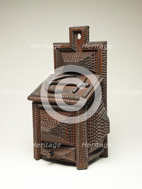 Hanging Box with Lid, 1891. Creator: Jacob Brunkeg.