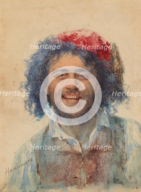 Self-Portrait as Gypsy Baron. Creator: Harlamov (Harlamoff), Alexei Alexeyevich (1840-1922).