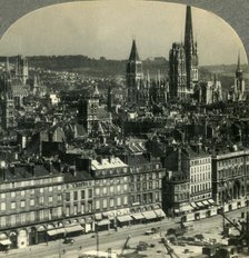 'Rouen, France, from across the River Seine', c1930s. Creator: Unknown.