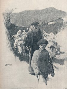 'A Shepherd of the Pyrenees', c19th century. Artist: Elizabeth Adela Forbes.