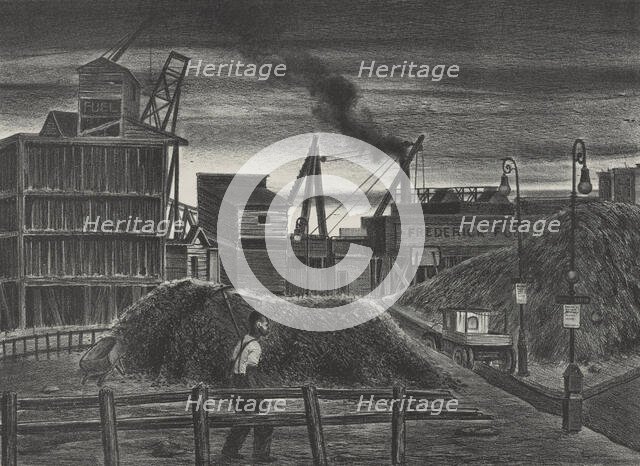 Harlem Coal Yard, ca.1935 - 1943. Creator: Julius Tanzer.