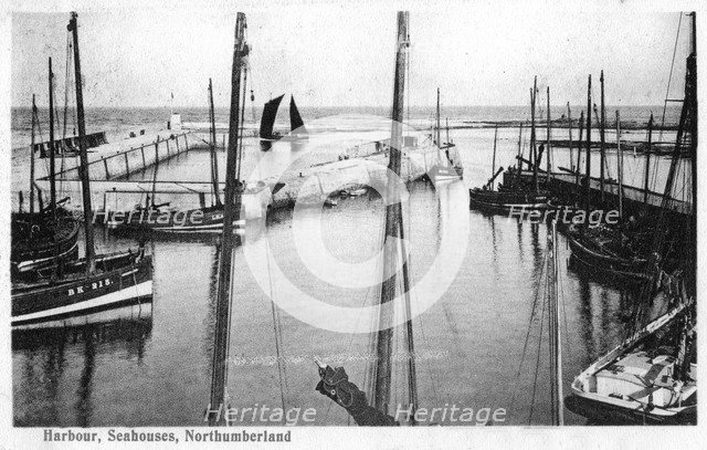 Harbour, Seahouses, Northumberland, 1905. Artist: Unknown