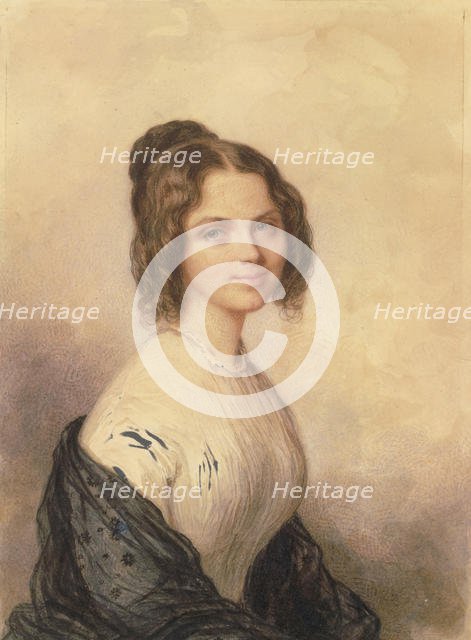 Anne Charlotte Lynch (Later Mrs. Vincenzo Botta), ca. 1847. Creator: Savinien Edme Dubourjal.