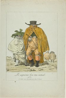 Plate One from The Supreme Current Fashion, c. 1805. Creator: Pierre Nolasque Bergeret.