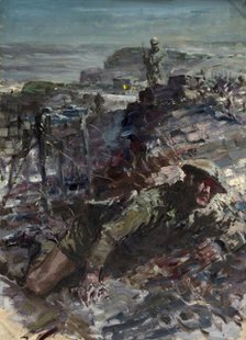 Commando attack, between 1939 and 1946. Creators: Unknown, Central Office of Information.