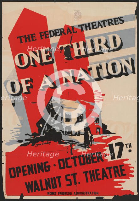 One Third of a Nation, Philadelphia, 1938. Creator: Leon Carlin.