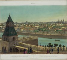 View of Zamoskvorechye from the Kremlin Wall (from a panoramic view of Moscow in 10 parts), ca 1848. Artist: Benoist, Philippe (1813-after 1879)