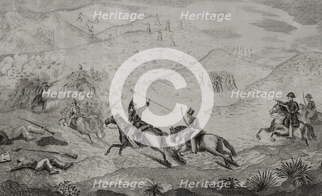 First Carlist War (1833-1840): The front in Valencia, Battle of Chiva (2nd April 1836), 1845. Creators: Antonio Gómez y Cros, Jose Gomez.