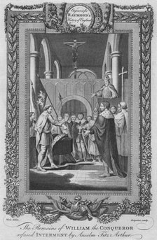 'The Remains of William the Conqueror refused Interment by Anselm Fitz Arthur', c1787. Artist: Unknown.