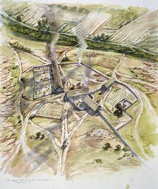 Greenshiel, Lindisfarne, Holy Island, Northumberland, 9th century (1993-2005). Artist: Peter Dunn.