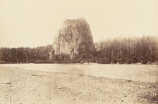 Castle Rock, Oregon, 1867, printed ca. 1876. Creator: Carleton Emmons Watkins.