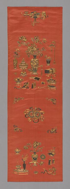 Chair Cover, China, Qing dynasty (1644-1911), 1800/25. Creator: Unknown.
