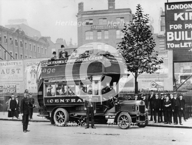 1908 Leyland bus, (c1908?). Artist: Unknown