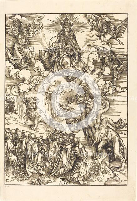 The Beast with Two Horns LIke a Lamb, 1498. Creator: Albrecht Durer.