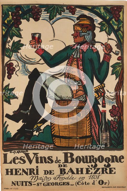 Les Vins de Bourgogne, c1916. Creator: Arnoux, Guy (1886-1951).