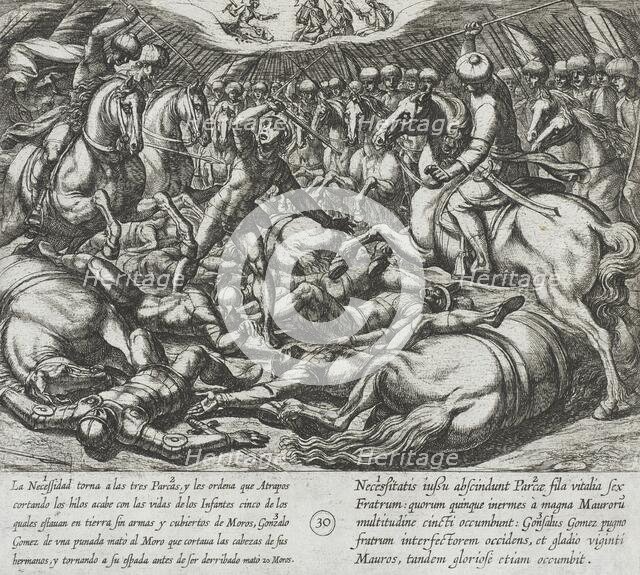 The Infantes are Slain by the Moors, 1612. Creator: Antonio Tempesta.