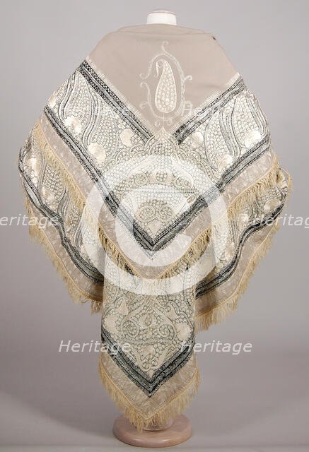 Shawl, American, 1850-59. Creator: Unknown.