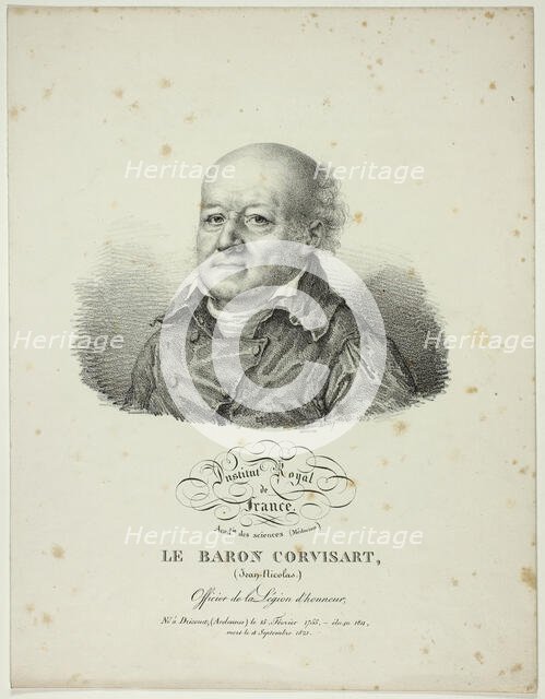 Portrait of Jean-Nicolas, Baron Corvisart, 1822. Creator: Julien Leopold Boilly.
