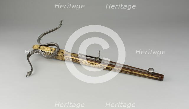 Pellet Crossbow, Europe, 1580/1610. Creator: Unknown.