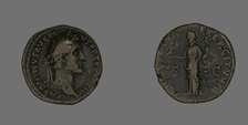 As (Coin) Portraying Emperor Antoninus Pius, 140-144. Creator: Unknown.