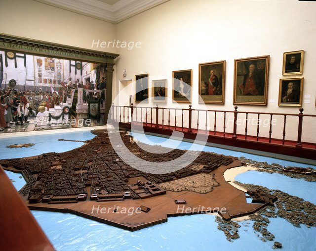 Model of the city in the Municipal Historical Museum of Cadiz.