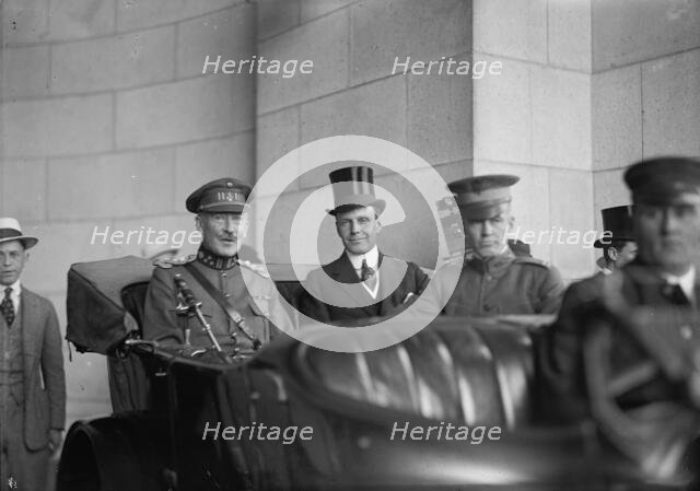 Belgian Mission To U.S. Mathieu Leclereq; William Phillips; Capt. T.C. Cook...1917. Creator: Harris & Ewing.
