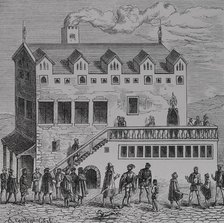 Hotel de la Chambre des comptes, in the courtyard of the Palais, Paris, France, 1878. Creator: Albert Coinchon.