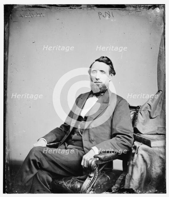 Shelby Moore Cullom, between 1860 and 1875. Creator: Unknown.
