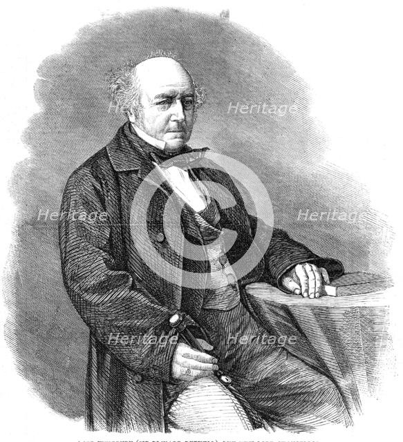 Lord Westbury (Sir Richard Bethell), the new Lord Chancellor, 1861. Creator: Unknown.