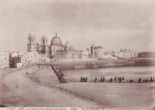 The Cathedral seen from the Capuchines, Cadiz, between 1875 and 1892. Creator: Juan Laurent.