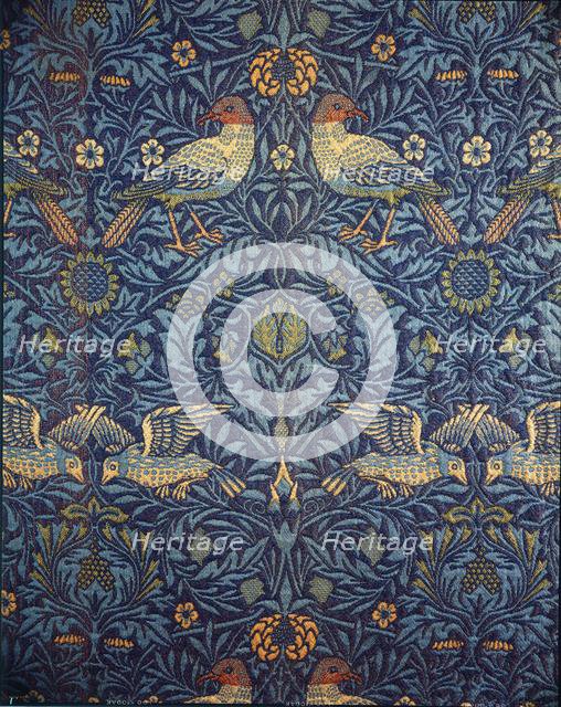 Birds. Decorative fabric, 1878. Creator: Morris, William (1834-1896).