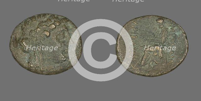 Coin Depicting the God Apollo, 2nd-1st century BCE. Creator: Unknown.