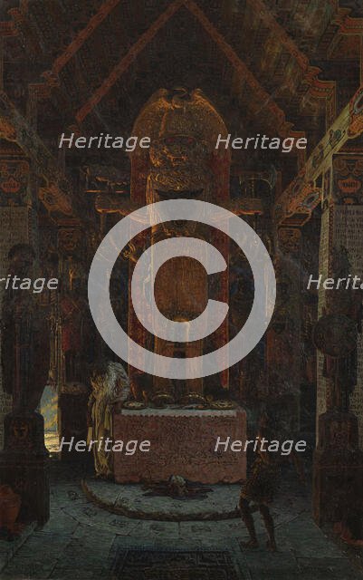 Radogost the God, 1913. Creator: Masek, Karel Vitezslav (1865-1927).