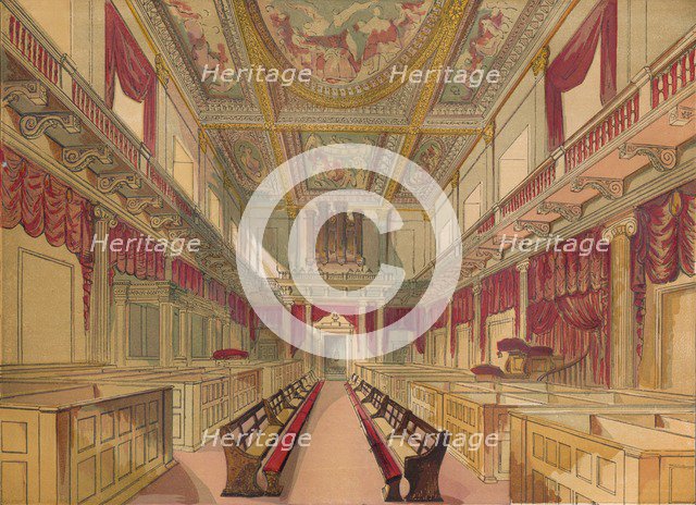 'Whitehall Chapel', c1845, (1864). Artist: Unknown.