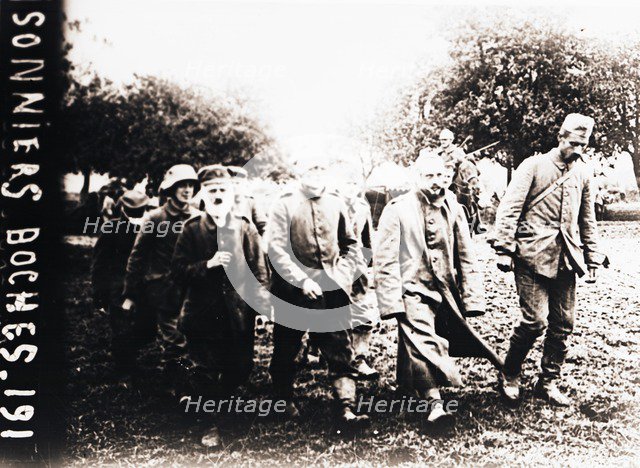 German prisoners of war, c1914-c1918. Artist: Unknown.