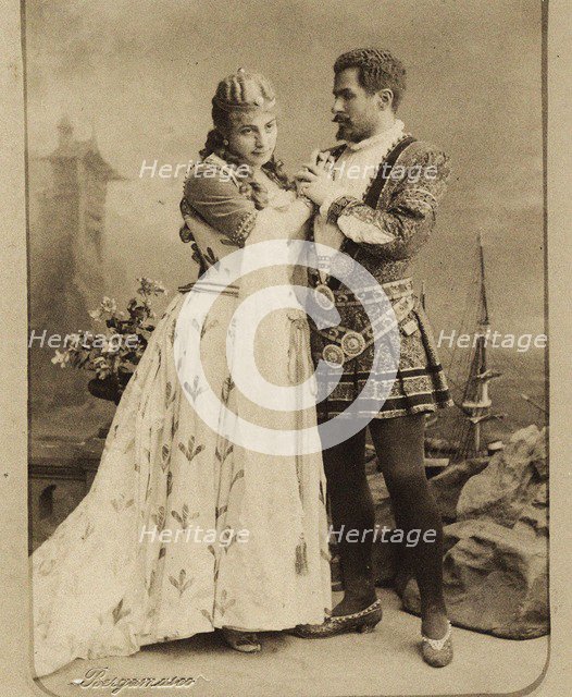 Nikolay and Medea Figner in the opera Iolanta by Pyotr Tchaikovsky, 1890s.