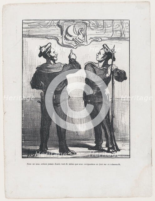 Nous ne nous serions jamais doutés tout de même..., 1870.  Creator: Honore Daumier.