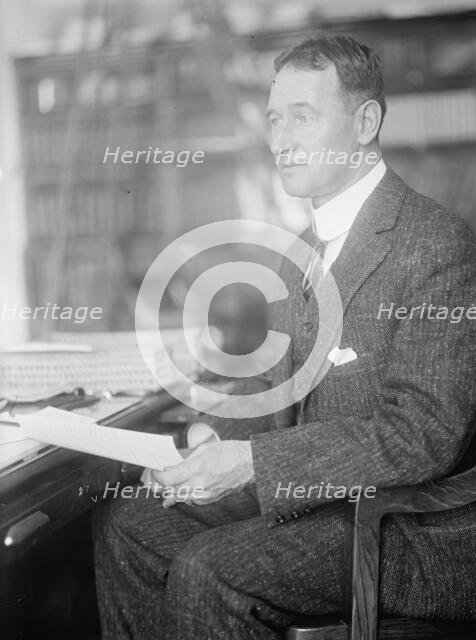 Col. Samuel Reber, U.S.A. Signal Corps. at Desk, 1914. Creator: Harris & Ewing.