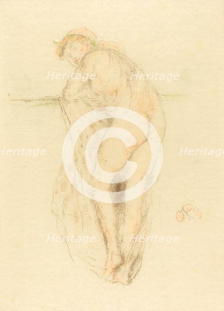 Nude Model, Back View, 1891. Creator: James Abbott McNeill Whistler.