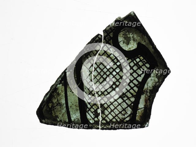 Glass Fragment, French, 13th century. Creator: Unknown.