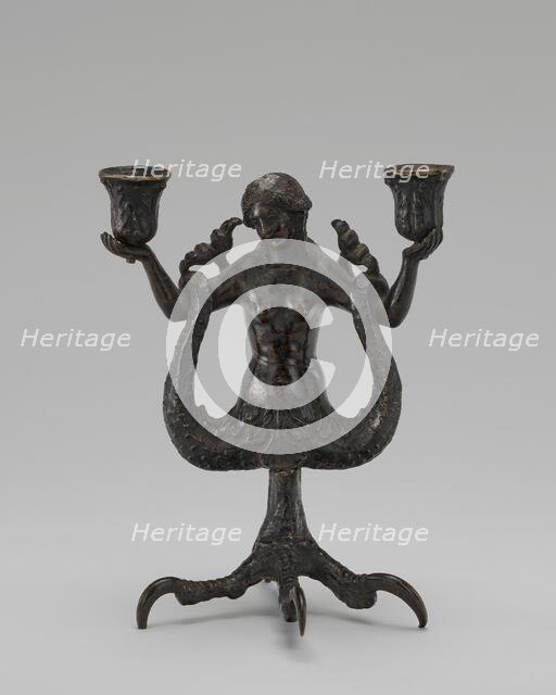 Siren Candleholder, c. 1510/1530. Creator: Severo Calzetta da Ravenna.