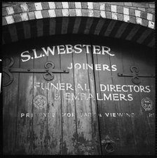 Samuel Lee Webster, Joiners, King Street, Alfreton, Derbyshire, 1967. Creator: Eileen Deste.