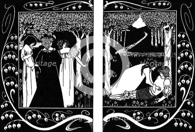 The Four Queens and Lancelot, 1893-1894.