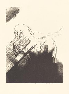 Cheval aile (Winged Horse), 1894. Creator: Odilon Redon.