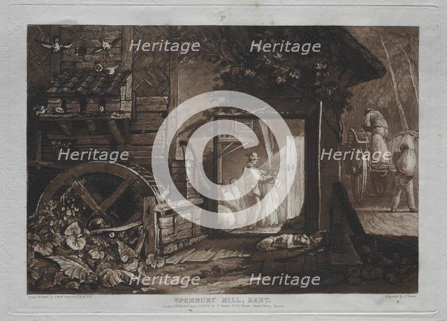 Liber Studiorum: Pembury Mill, Kent. Creator: Joseph Mallord William Turner (British, 1775-1851).