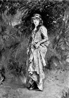 Pictures from the Royal Academy: "And Will He Not Come Again?" - E. J. Gregory, A.R.A., 1895. Creator: George Meisenbach.