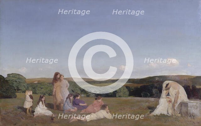 Clio and the Children, 1913 & 1915. Creator: Charles Sims.