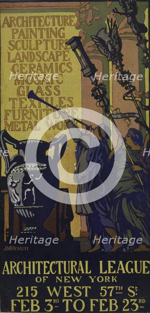 Architectural league of New York, c1887 - 1922. Creator: JM Hewlett.