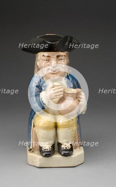 Toby Jug, Staffordshire, 1780/90. Creator: Staffordshire Potteries.
