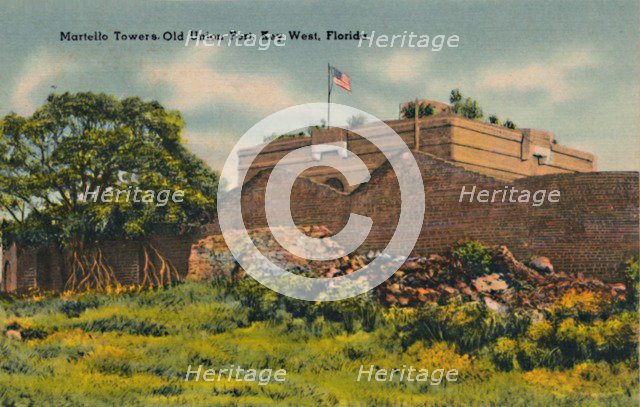 'Martello Towers Old Union Fort, Key West, Florida', c1940s. Artist: Unknown.